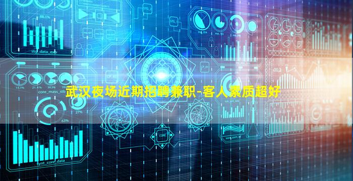 武汉夜场近期招聘兼职-客人素质超好